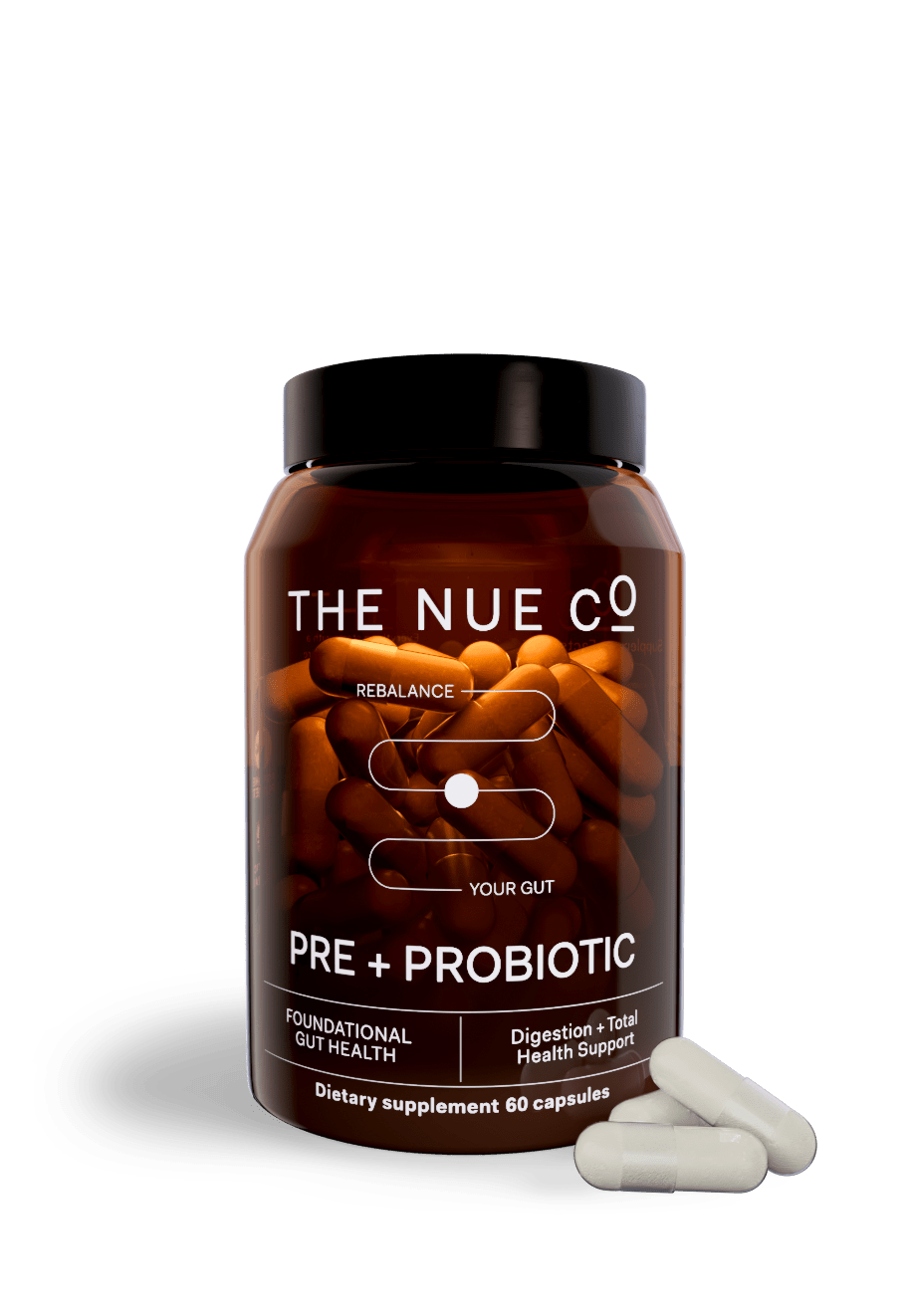 PREBIOTIC + PROBIOTIC single The Nue Co. 