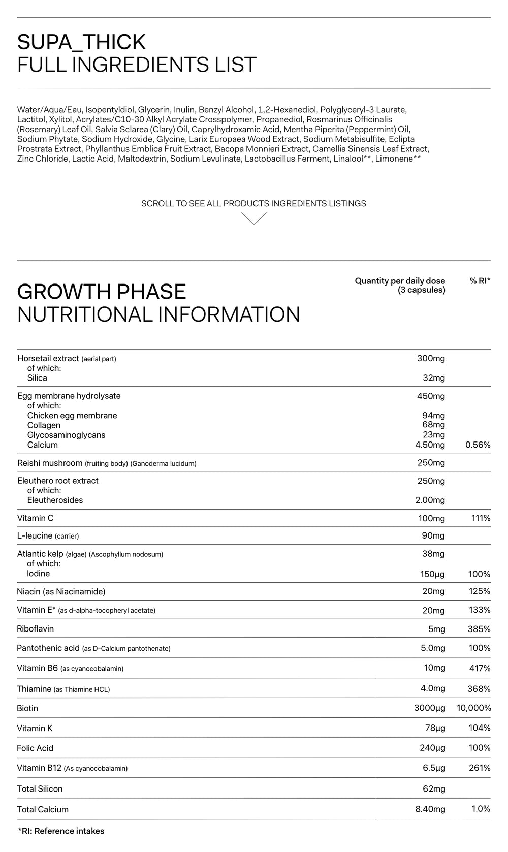 Nutrition Label Desktop