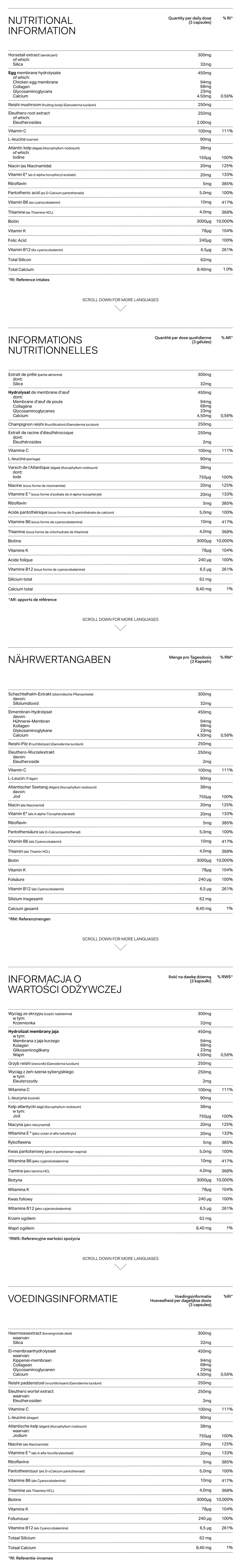 Nutrition Label Desktop