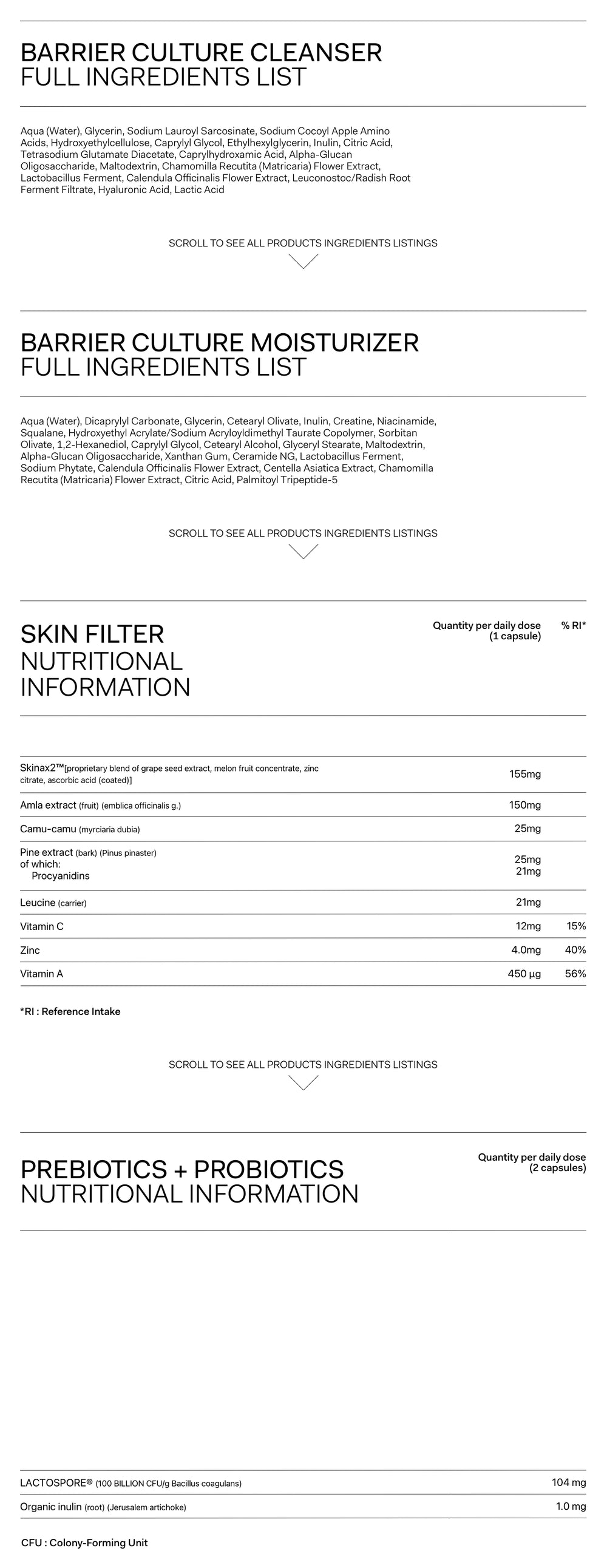 Nutrition Label Desktop