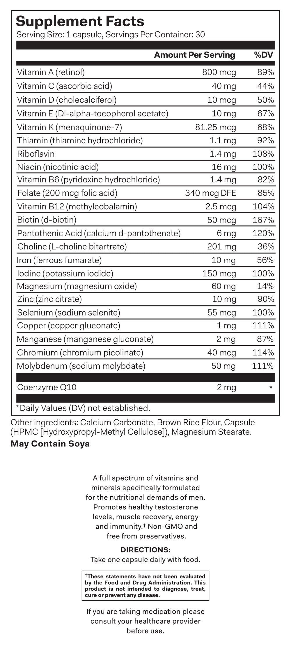 Nutrition Label Desktop