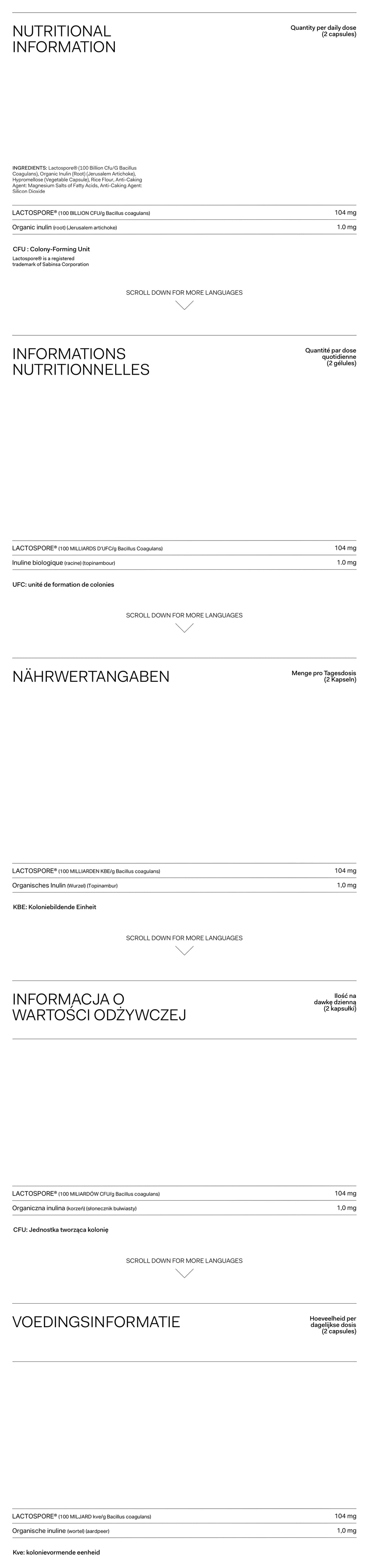 Nutrition Label Desktop