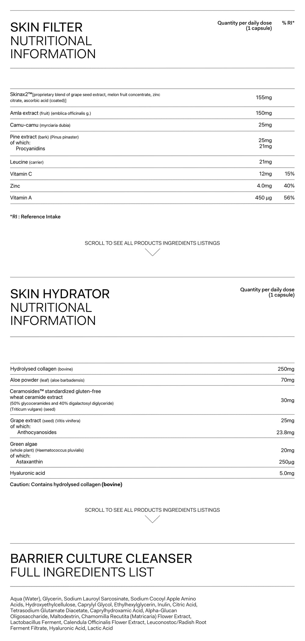 Nutrition Label Desktop