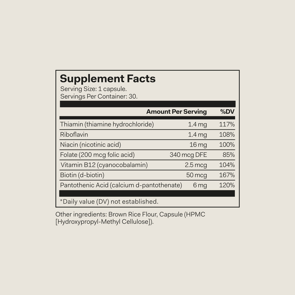VITAMIN B COMPLEX | THE ESSENTIALS VITAMINS | The Nue Co. – The Nue Co.