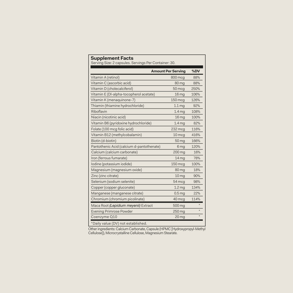 Nutrition Label Desktop