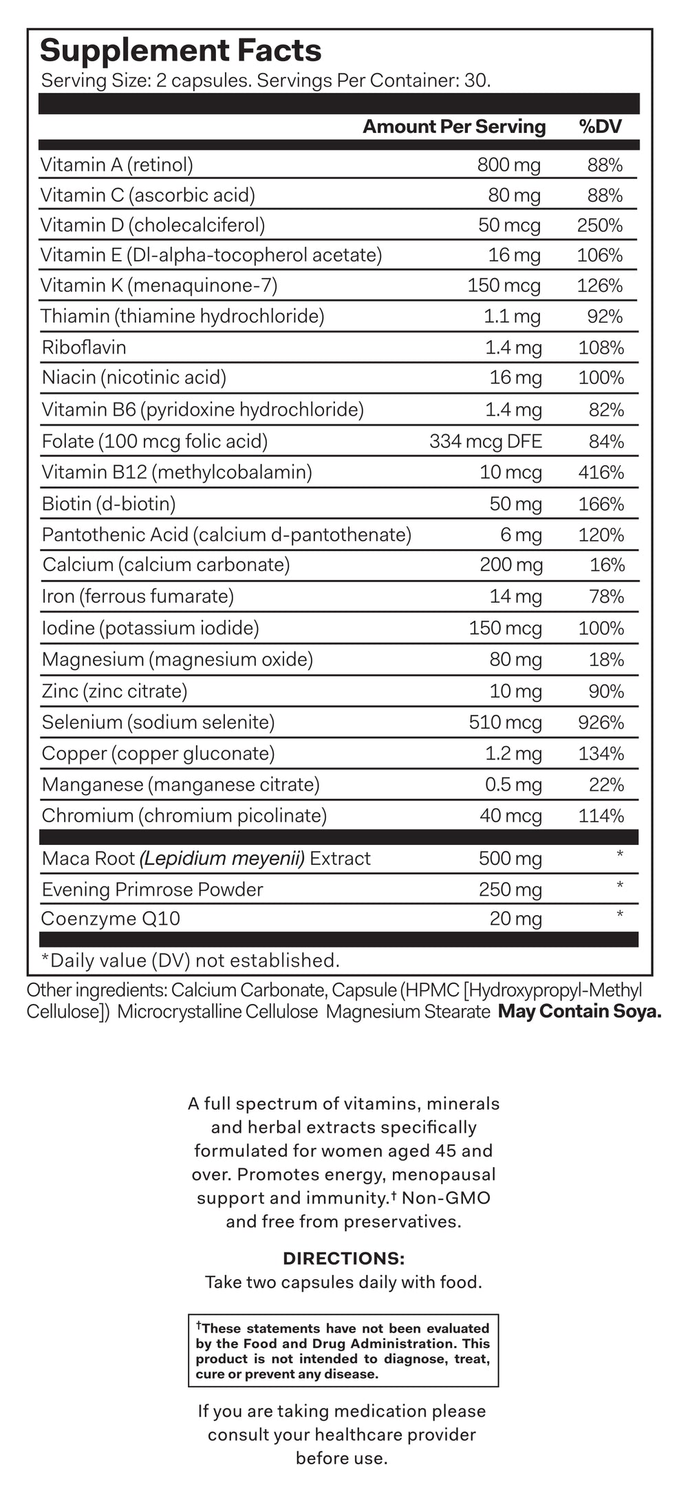 Nutrition Label Desktop