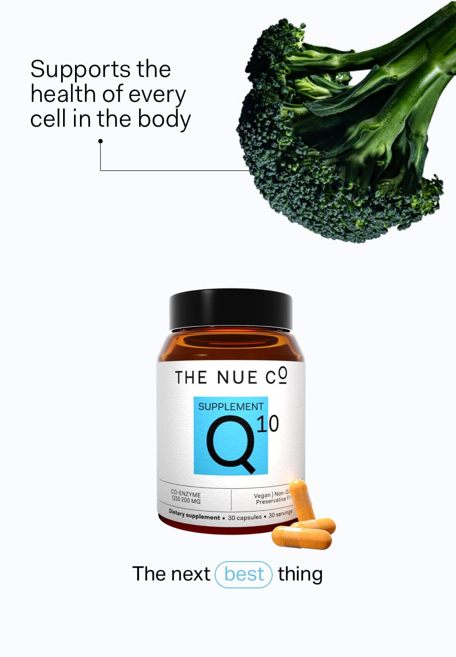 COQ10 SUPPLEMENT THE ESSENTIALS VITAMINS The Nue Co. The Nue Co.