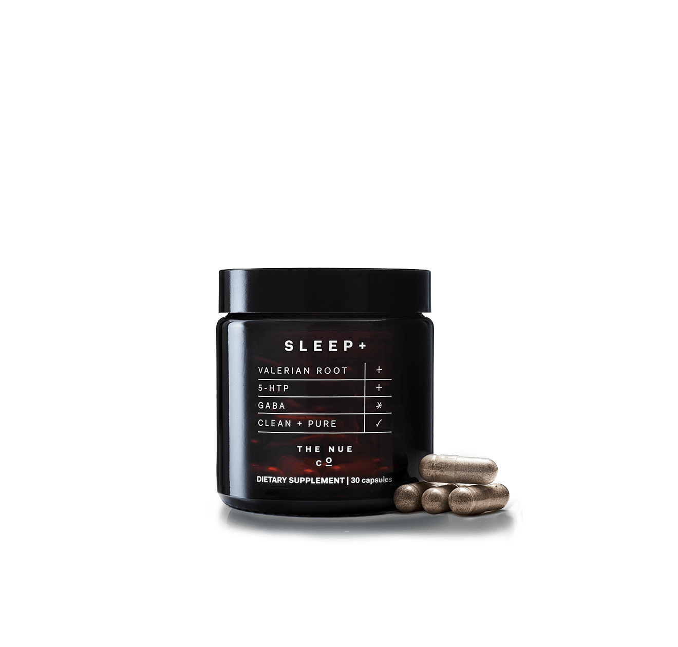 SLEEP+ single The Nue Co. 30 CAPS JAR 